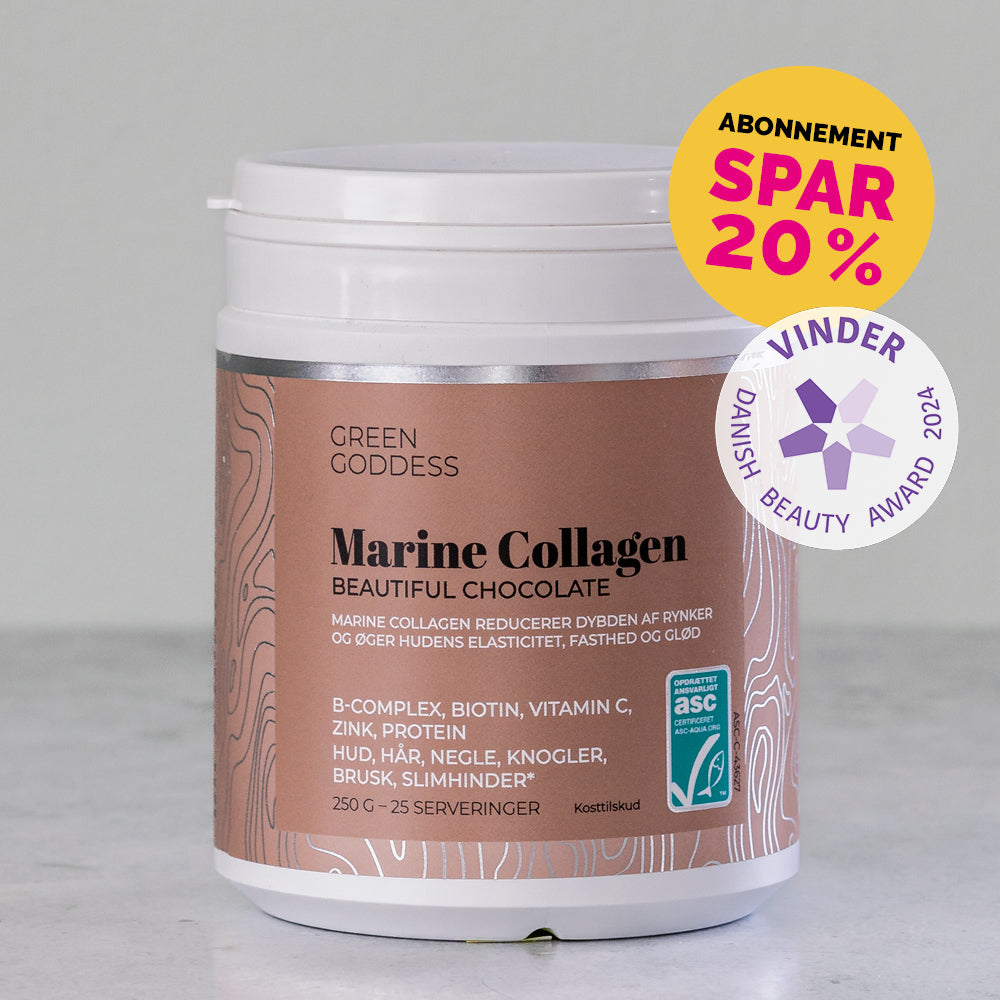 Beautiful Chocolate Collagen, inkl. B-complex, C-vit. og zink, 250 gr.