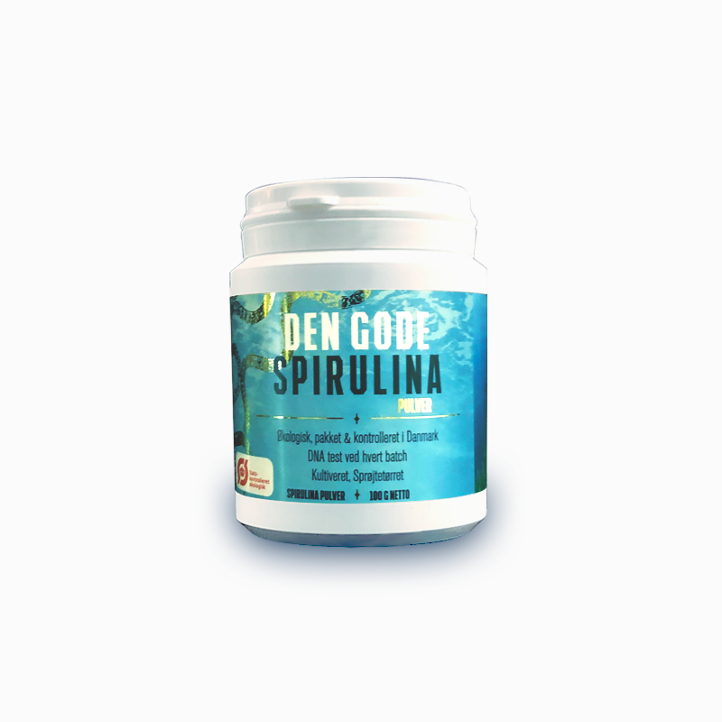 Den Gode Spirulina Pulver Ø, 100 gram