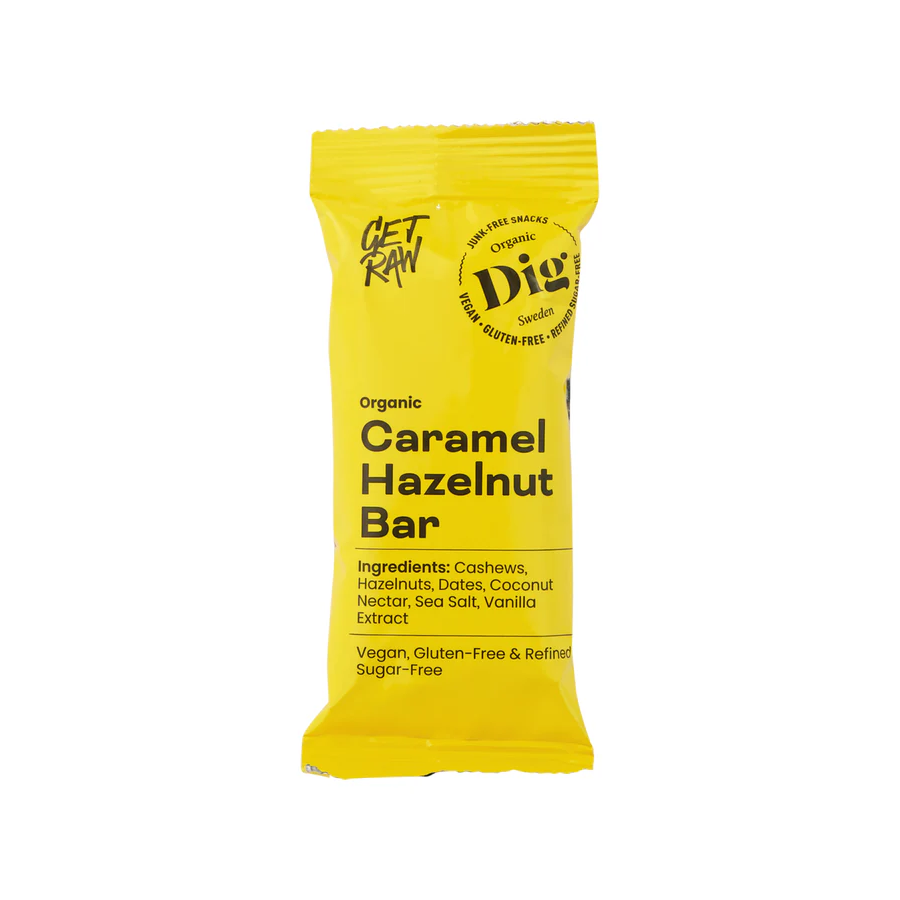 Get Raw Caramel Hazelnut, øko, 42 gram