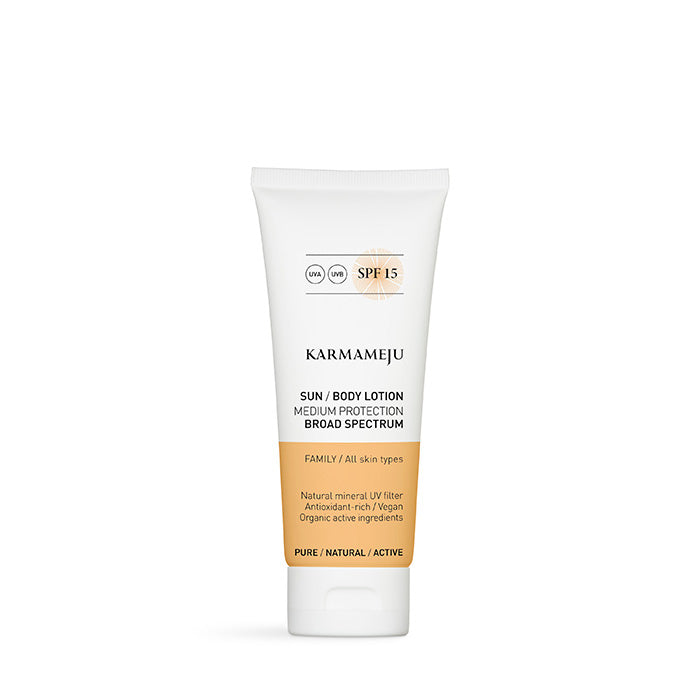 Karmameju Solcreme til kroppen SPF 15, 100 ml.