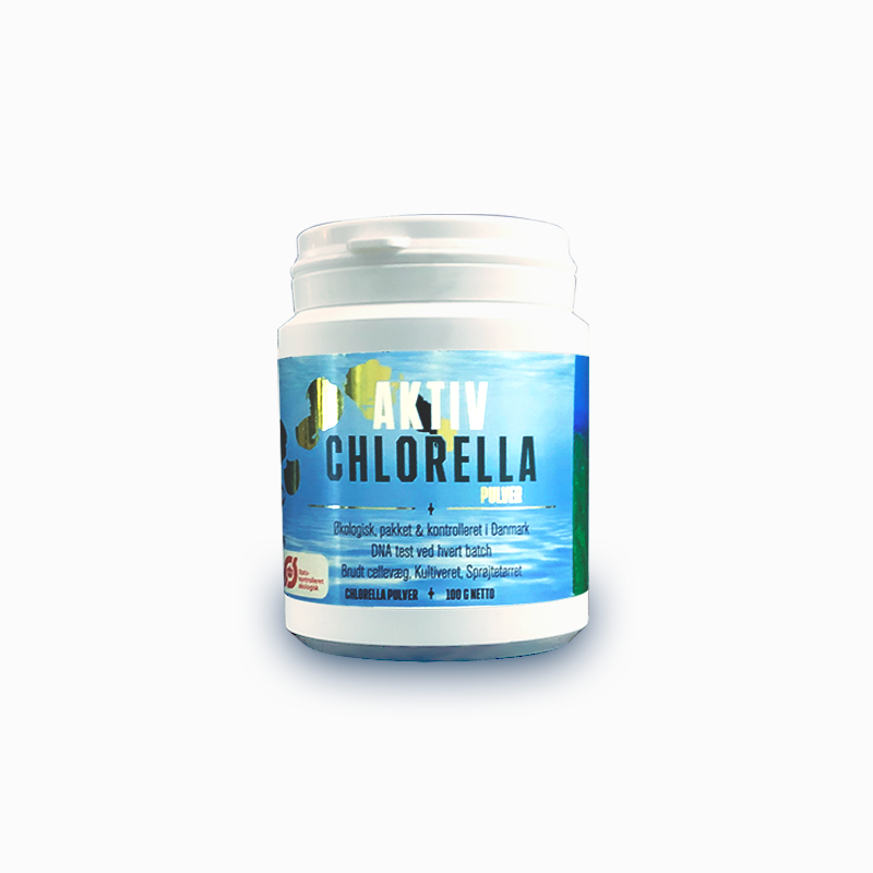 Aktiv Chlorella Pulver Ø, 100 gram